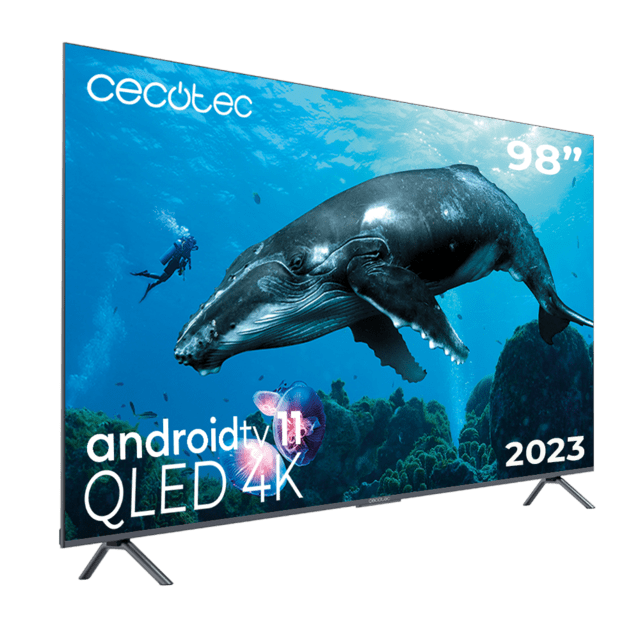 Cecotec TV QLED V3+ series VQU30098+ Televisión QLED de gran pulgada con 98 pulgadas